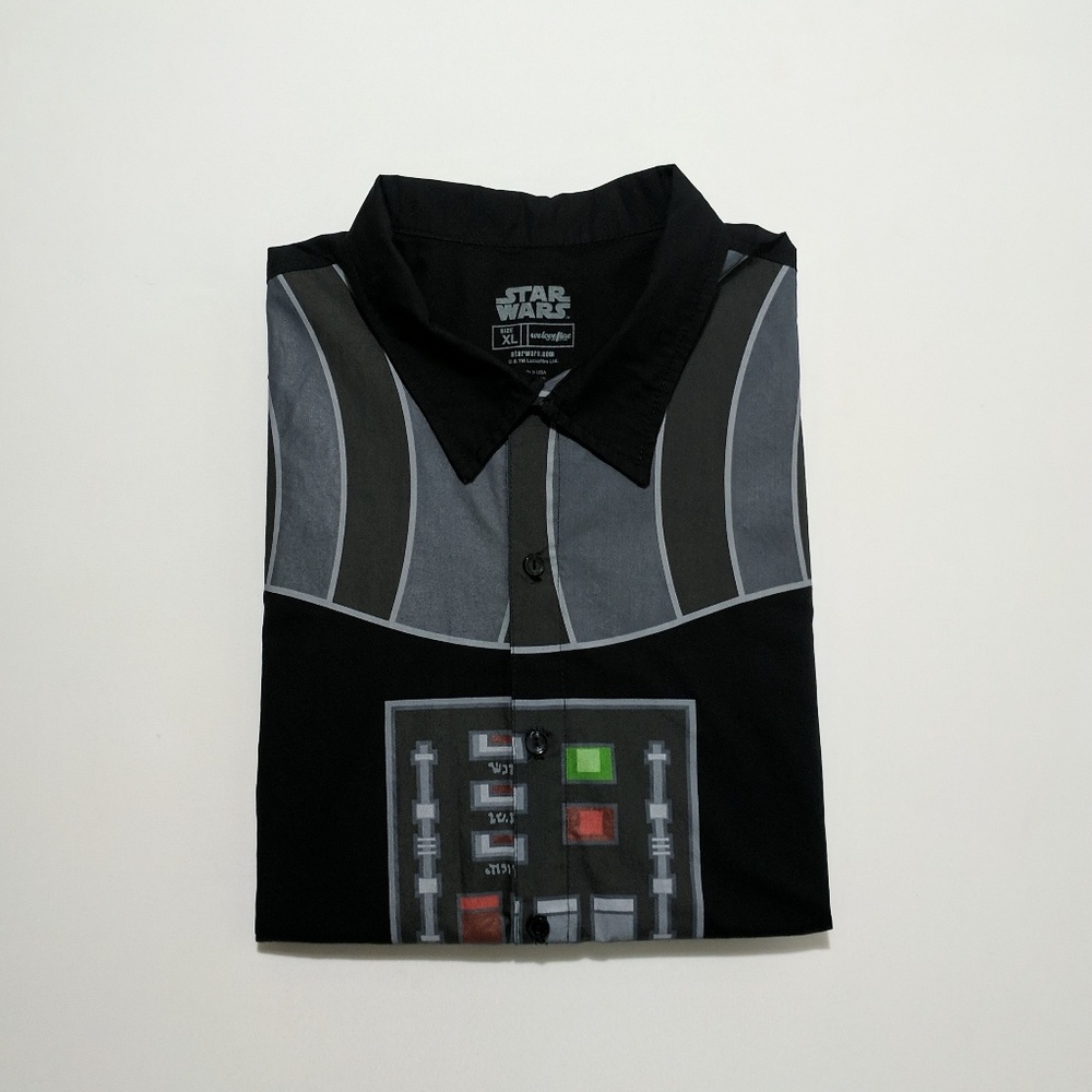 Star Wars Darth Vader Button Up Shirt XL